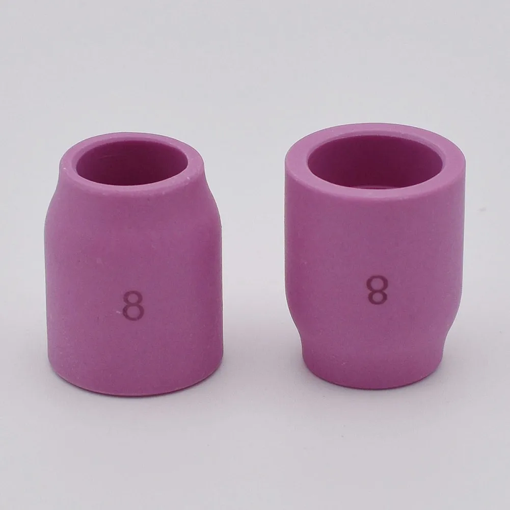 10pcs 53N61S Ceramic Gas Lens Cups #8 1/2 inch for Rilon Riland Jasic Mitech Chiry UNT Krypton WP-9 WP-20 WP-25