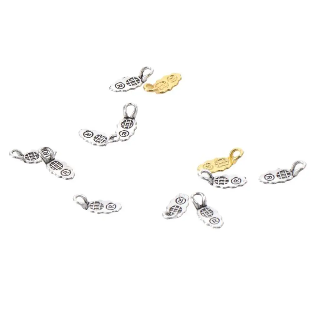200 pz Lega Piccolo Cucchiaio Bail Orecchino Pendenti e Ciondoli Oro, Argento Forma di Foglia Orecchino Bails 13*6mm Forma di Foglia Colla su Bails Pendenti
