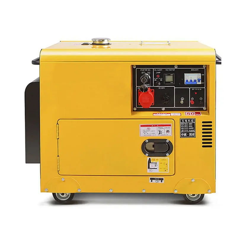 5KW 6KW 7KW Air Cooled Silent Type Diesel Generator Set Max 7.5KW for Home Use