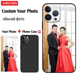 Custom Photo Cases For iPhone 17 16 15 14 13 12 11 Pro 17Pro Max Air Mini Plus Silicone Transparent Leather Glass Plastic Cover