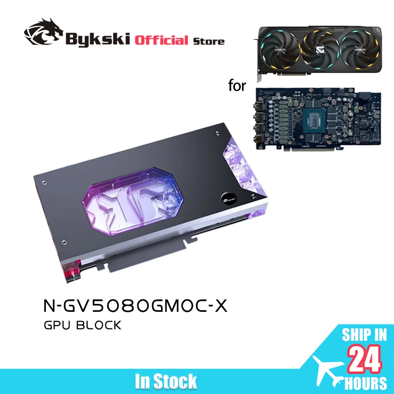 

Bykski GPU Block for GIGABYTE RTX5080 Gaming OC 16G Graphics Card PC Water Cooling Copper Radiator N-GV5080GMOC-X