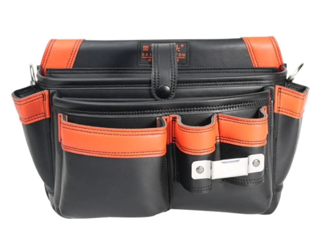 Electrician Maintenance Waist Bag Microfiber Leather Hardware Tool Waist Bag Construction Home Appliance Installation Kit