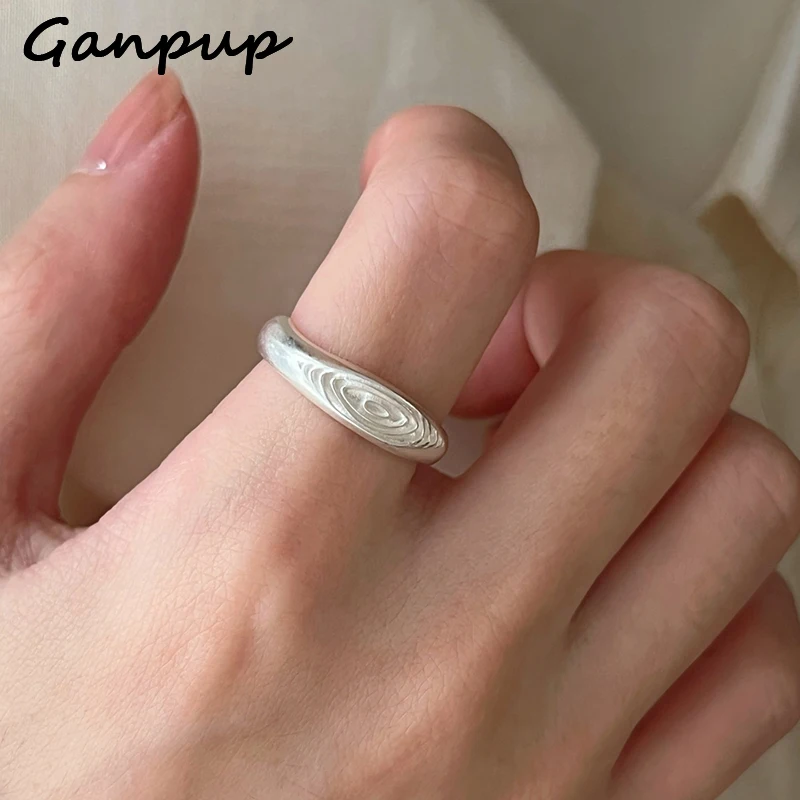 GANPUP Silver Color Cool Brushed Eye Adjustable Finger Rings For Women Punk Fashion New Jewelry Gift Party Rock anillos mujer