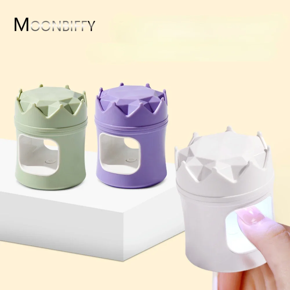 6W Small Nail Lamp Dryer Gel Polish Curing Manicure Machine Single Shell Dinosaur USB Charging Lamp Nail Tools Lamparas Nails