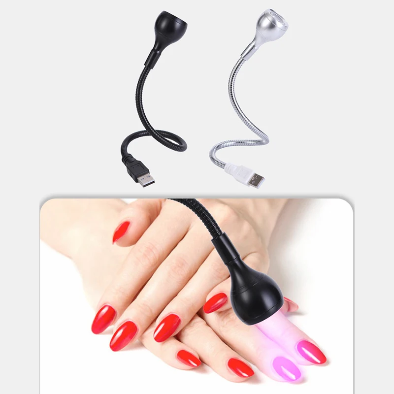 Mini UV LED Nail Dryer Lamp, Luzes de cura USB dobráveis, Lâmpada de mesa para gel polonês, Quick Dry Nail Art Dryer, Ferramenta de manicure