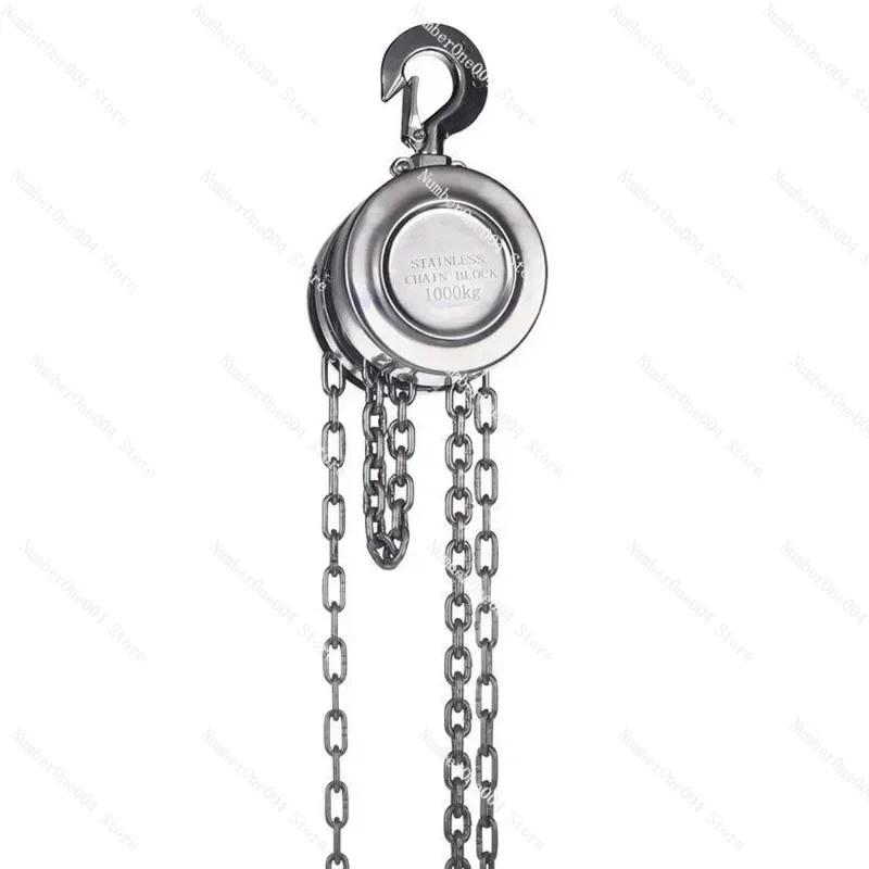 Stainless steel hand chain hoist anti-corrosion anti-magnetic anti-rust 304 hand chain hoist 1T3M stainless steel manual