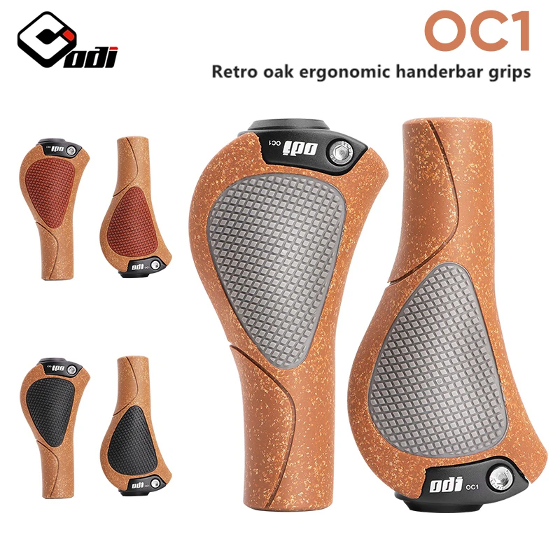 ODI Grips OAK MTB Cuffs Mountian Bike Handlebar Covers Ergon Anti Slip Handles for Bicycle  Grips BMX MTB Bike Handles Gauntlet