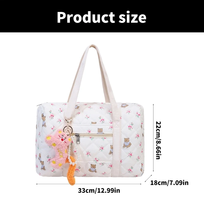 Large Capacity Mom Bag Diaper Bag for Women Splashproof Travel Storage Bag Lightweight Shoulder Bags Quilted Handbag