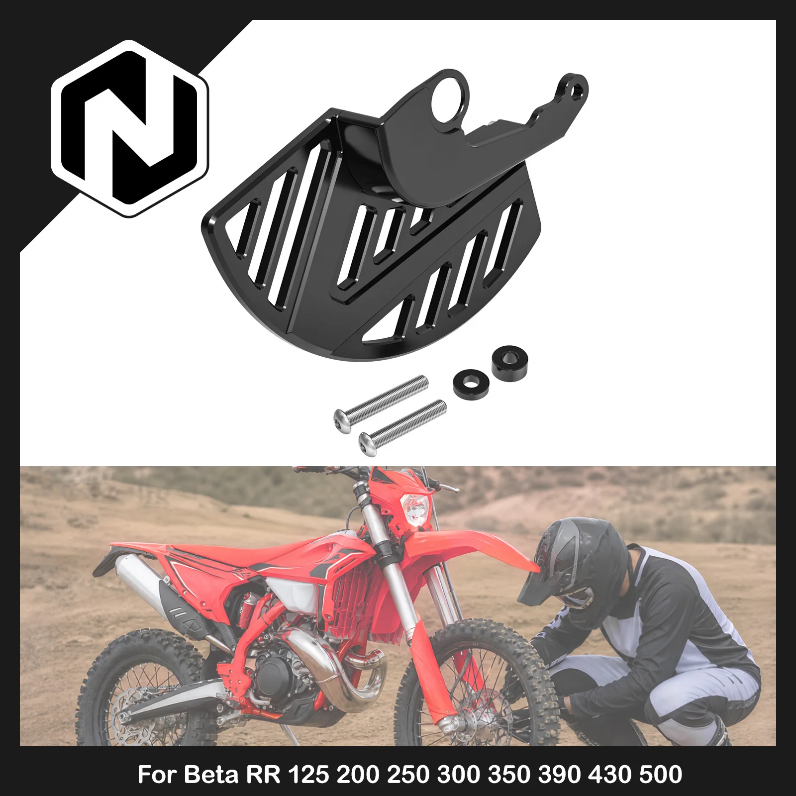 NICECNC For Beta RR 300 2024 2025 RR 125 RR 200 RR 350 RR 430 RC 450 RR-S 500 Special Edition Front Brake Disc Guard Aluminum