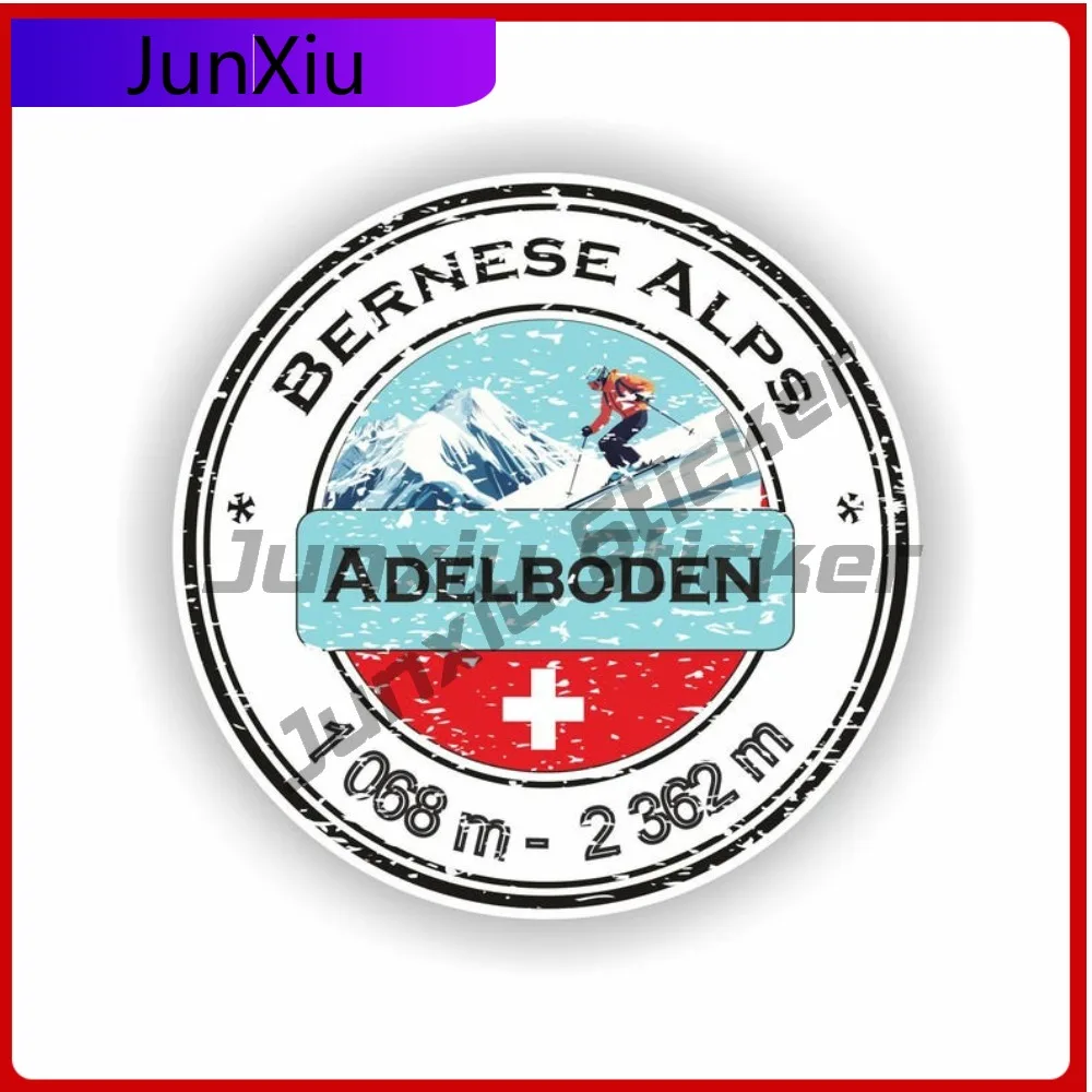 

Adelboden Bernese Alps Switzerland Ski Unique Camper Truck Anti UV Body Decoration Vinyl Decal For Car Truck SUV Window Bumper