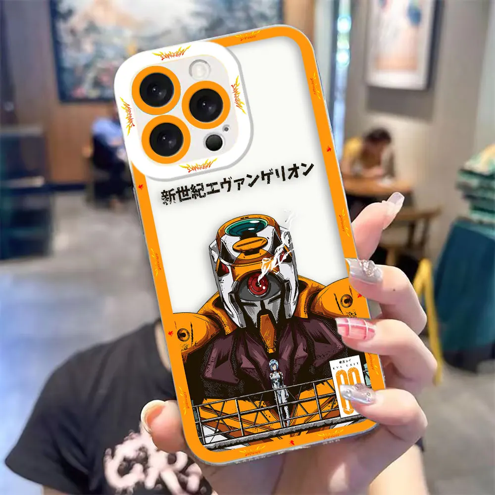 New E-Evangelion Mecha 01 02 Cover Clear Phone Case For iPhone