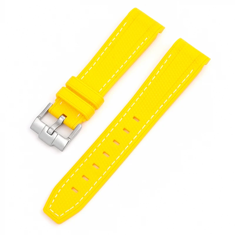 20 mm Gummi-Silikon-Uhrenarmband für Omega X Swatch Joint MoonSwatch-Armband für Seamaster 300 Herren Damen-Armband mit gebogenem Ende