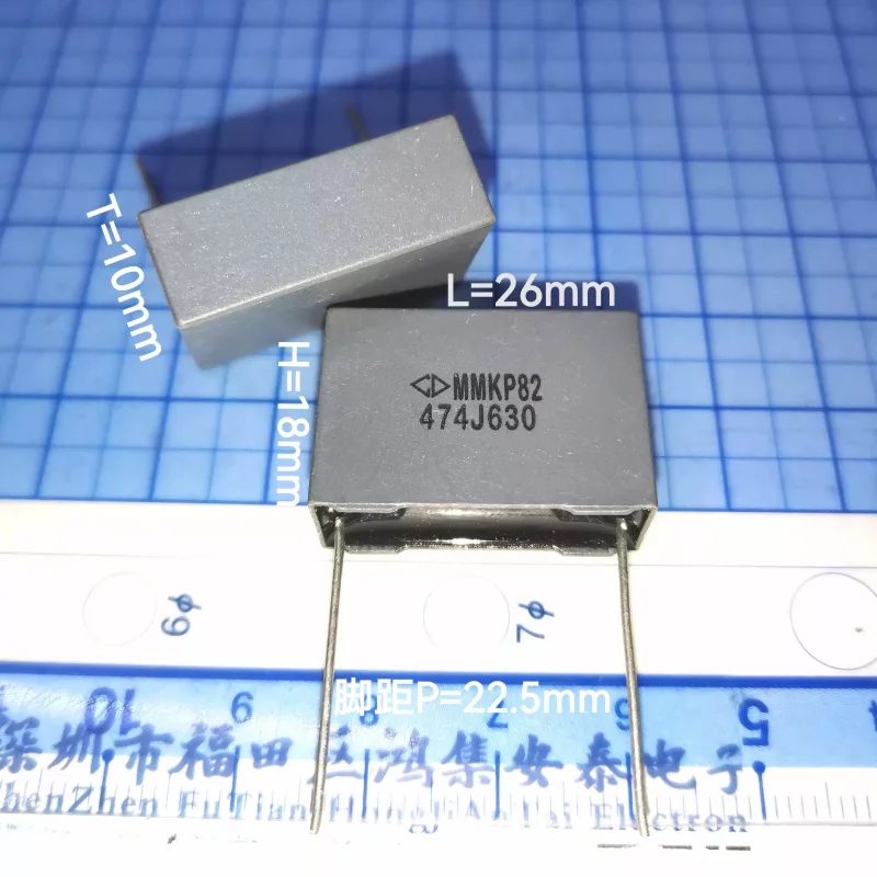 10-100pcs MMKP82 474 630V 0.47uf P22mm C822J474 Farad Safety Standard Thin Film Capacitors