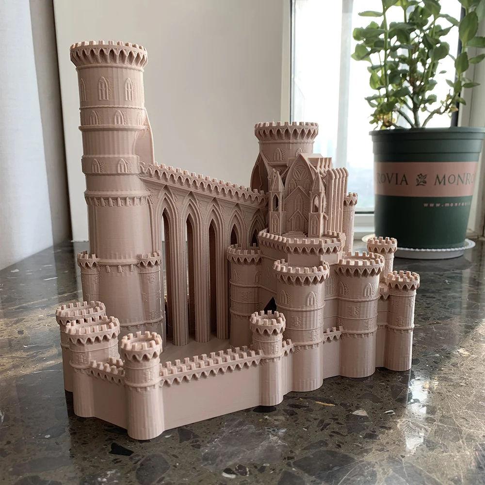 Ijs Kasteel Dobbelstenen Toren 3d Gedrukt Tafelblad Gaming Toren Dobbelstenen Toren Bakje Voor Dnd Bordspel D & D Rpg Bureaudecoratie