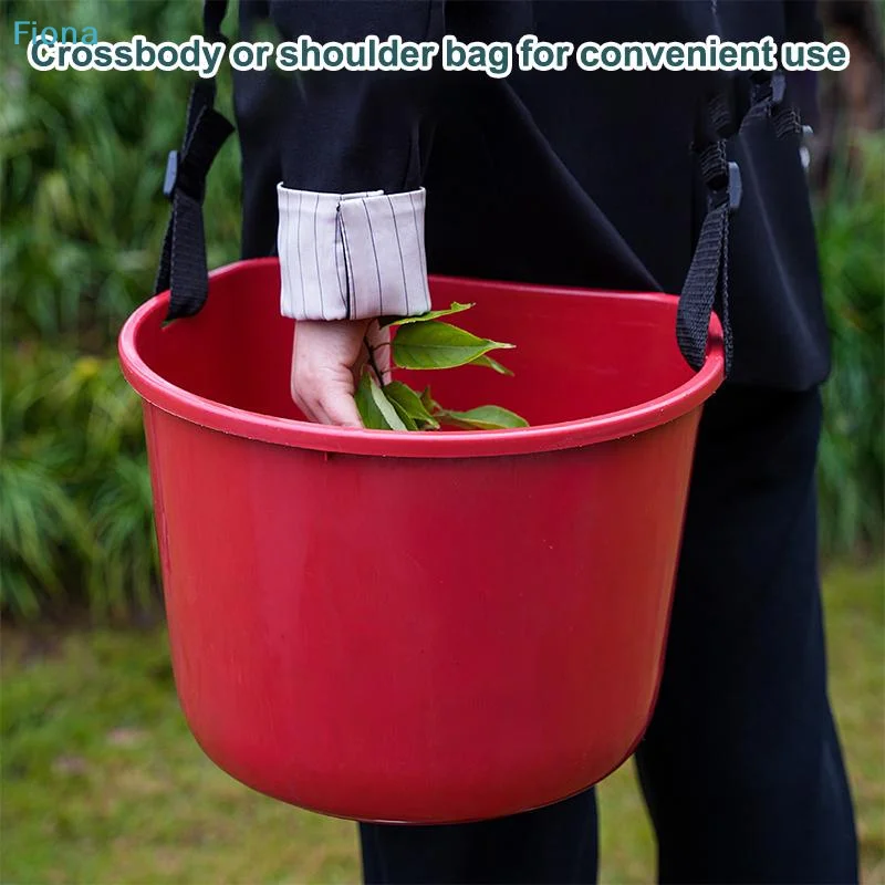 ✔Multifunctional Harvest Picking Bucket,Garden Fruit & Vegetable Collection Basket with Adjustable Waist Strap