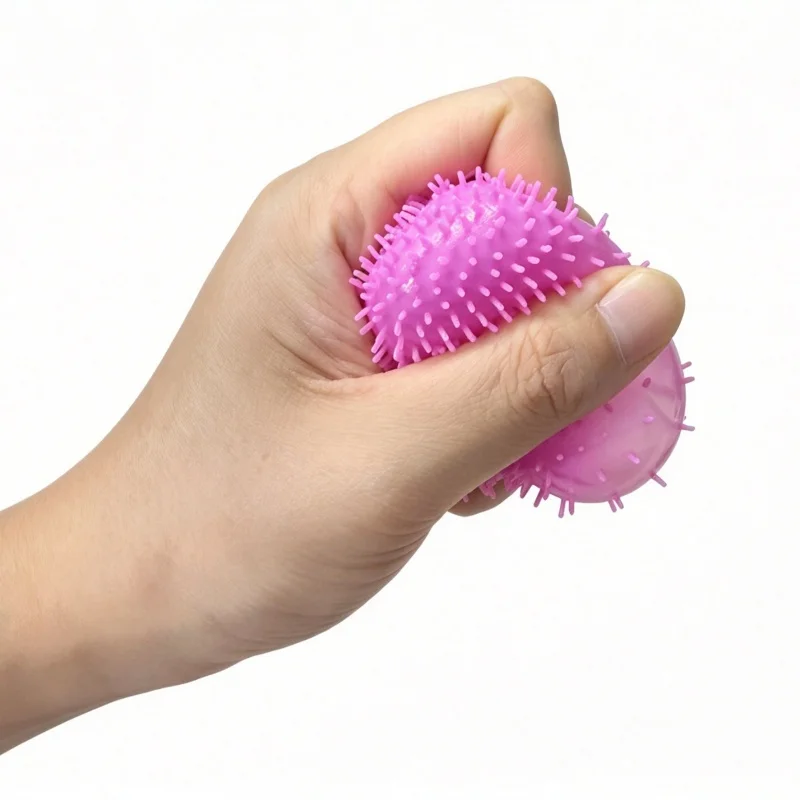 Teenie Needoh Fuzz Ball 3 Pack Mini Spiky Squeeze Toy Soft Burr Non-toxic Maltose Anxiety Relief Heal ADHD Sensory Calming Toy