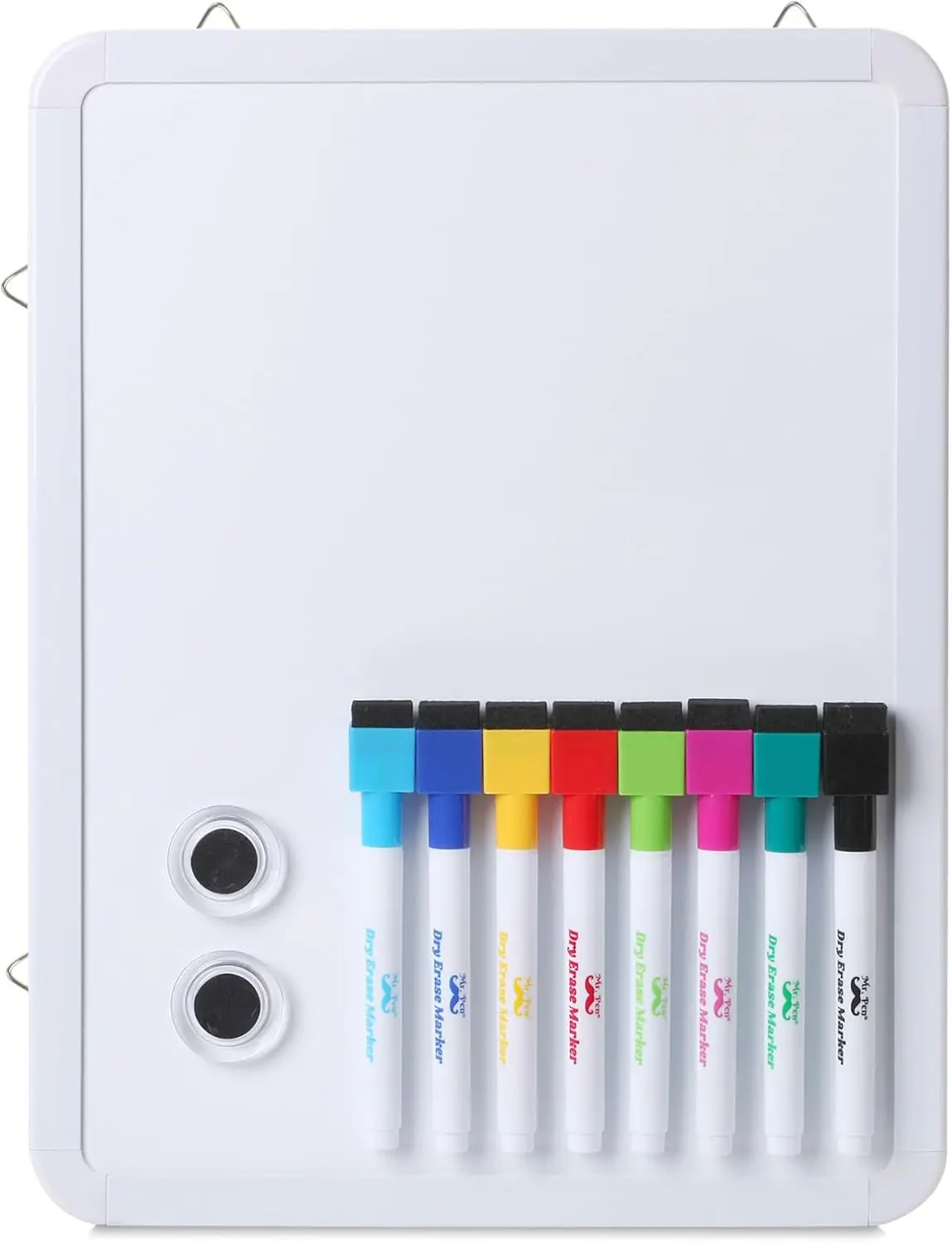

Small Dry Erase Board 12.5x9.5 Inches, Magnetic Whiteboard with 8 Markers & 2 Magnets for Students, Home, Office, Classroom