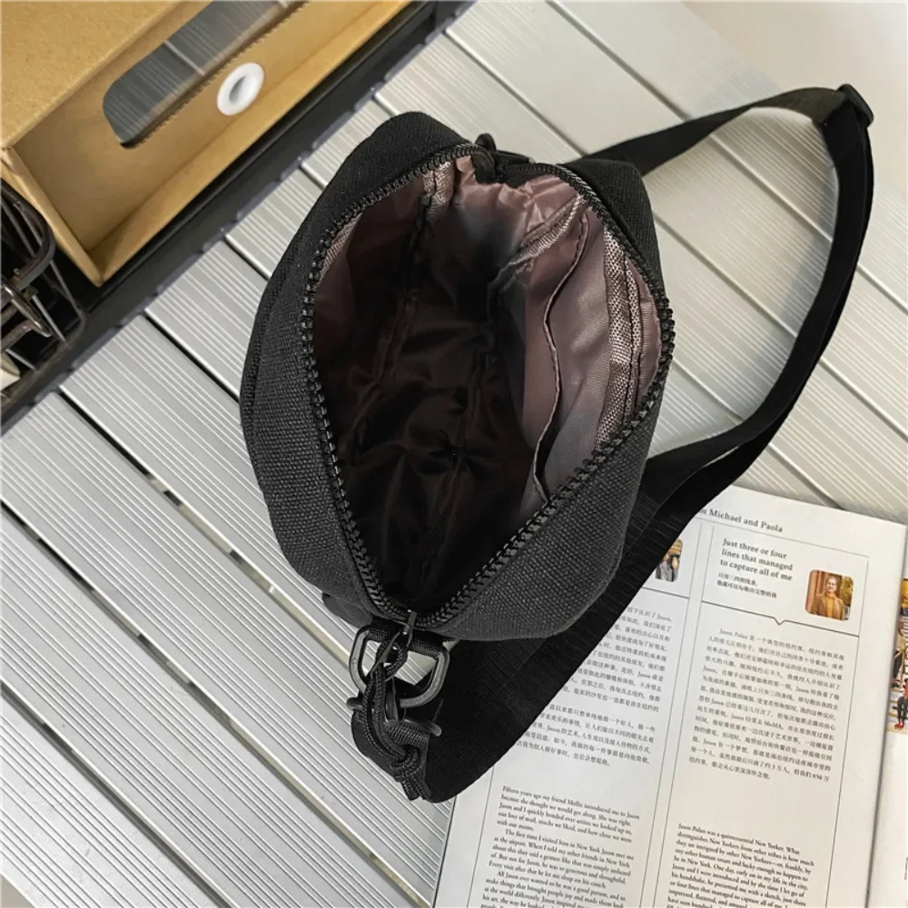 Men Women Student Canvas Shoulder bags Street Small Messenger Bag for Student Korean Harajuku Unisex Crossbody Bags Phone Purses