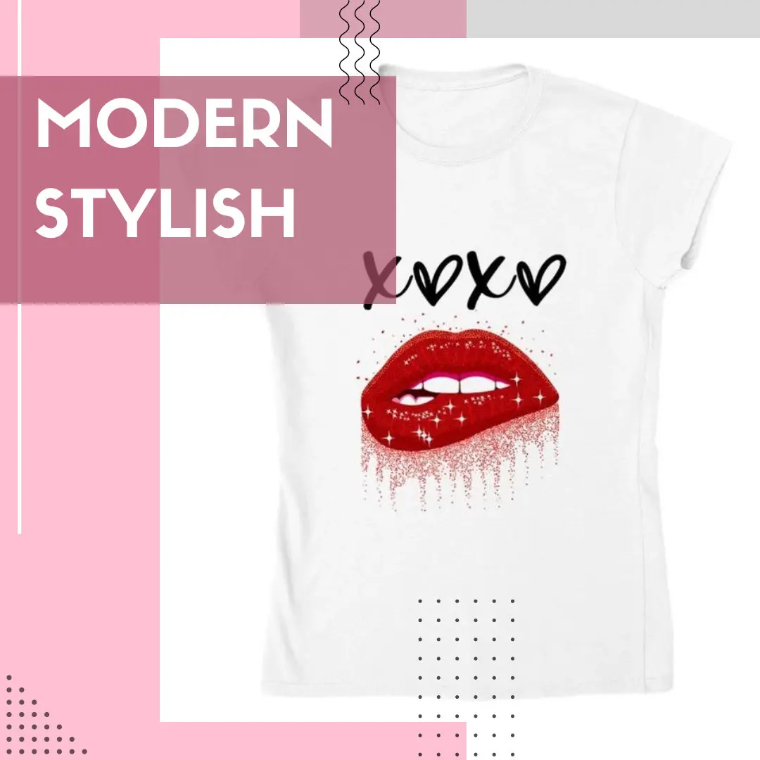 XOXO Fashion Red Lip T Shirt