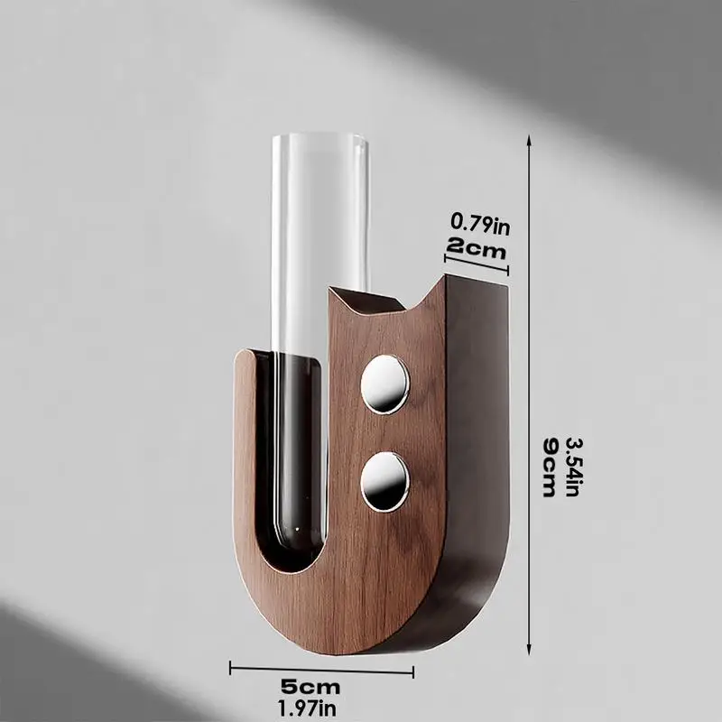 مزهرية صغيرة لخفق القطط الزجاجي لجامع شعيرات القطط ومزهرية مزخرفة من الزجاج الشفاف ومزهرية شعيرات القطط ومغناطيس الثلاجة