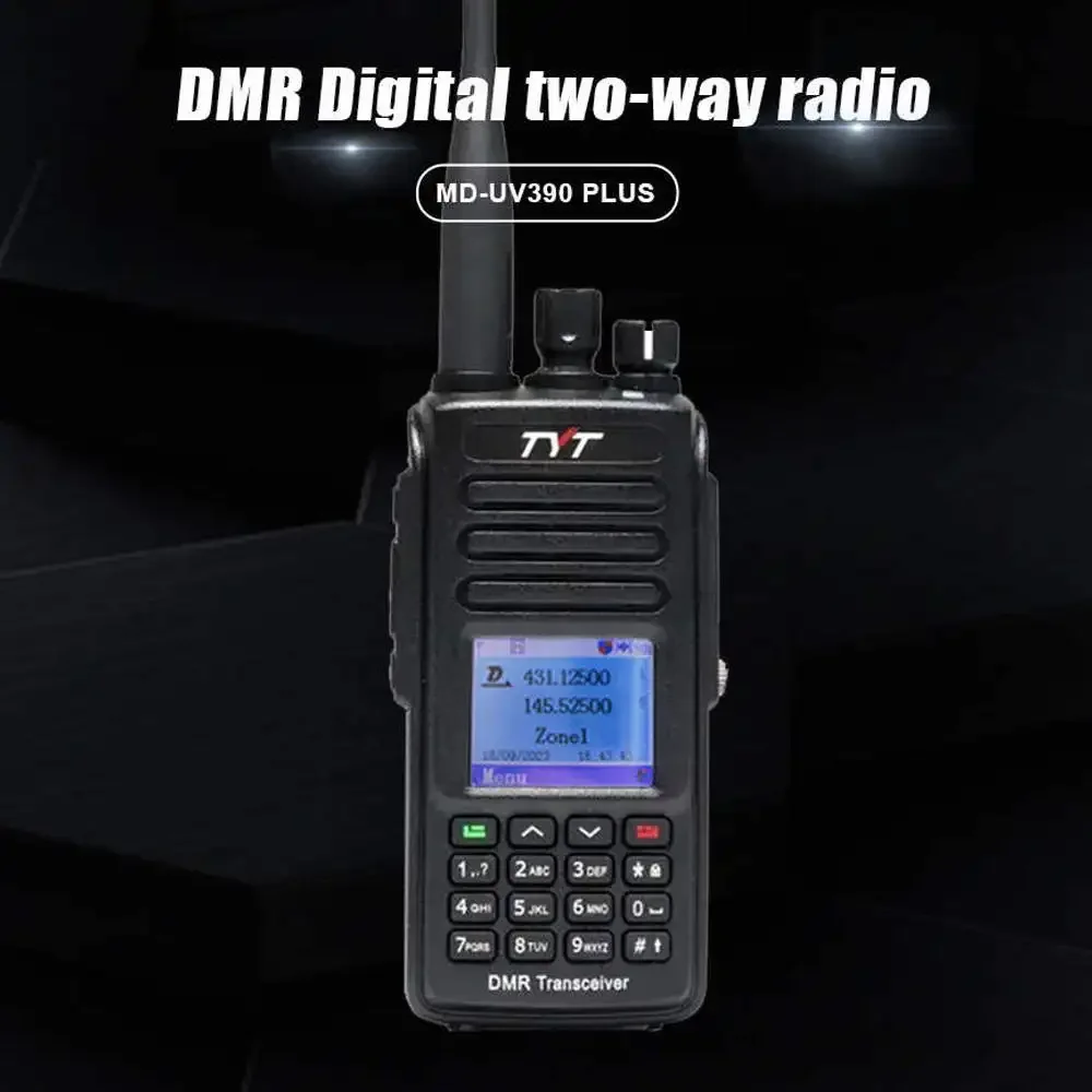 مخرج 10 وات TYT MD-UV390 Plus ثنائي النطاق DMR راديو IP67 مقاوم للماء