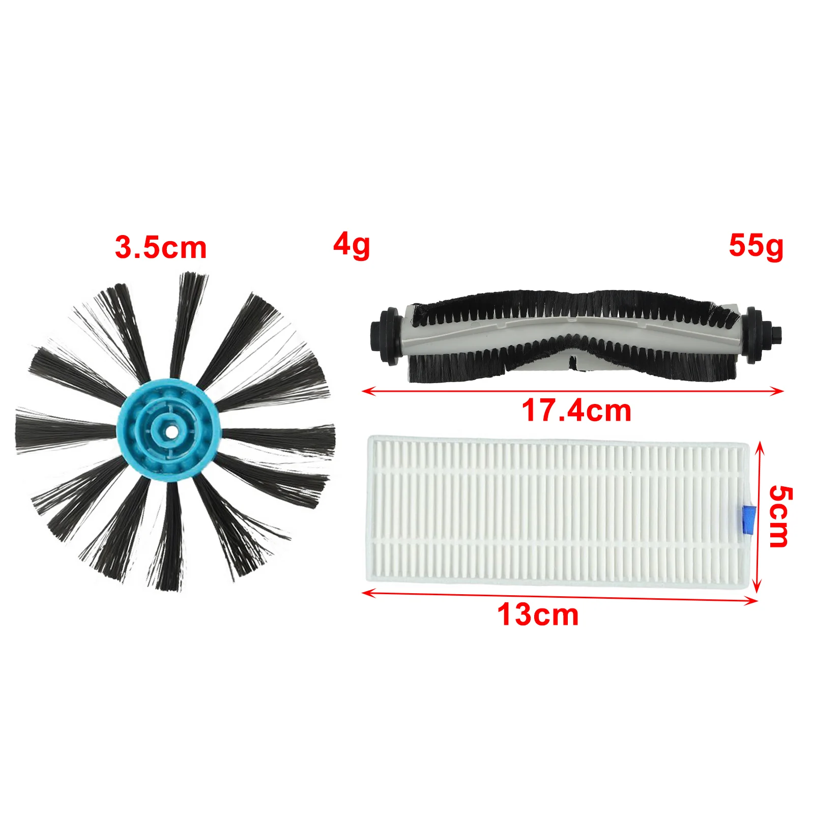 

Robot Vacuum Parts Compatible with For Bissell For SpinWave Models 3115 & For EV675 Main Brush Side Brushes Filters