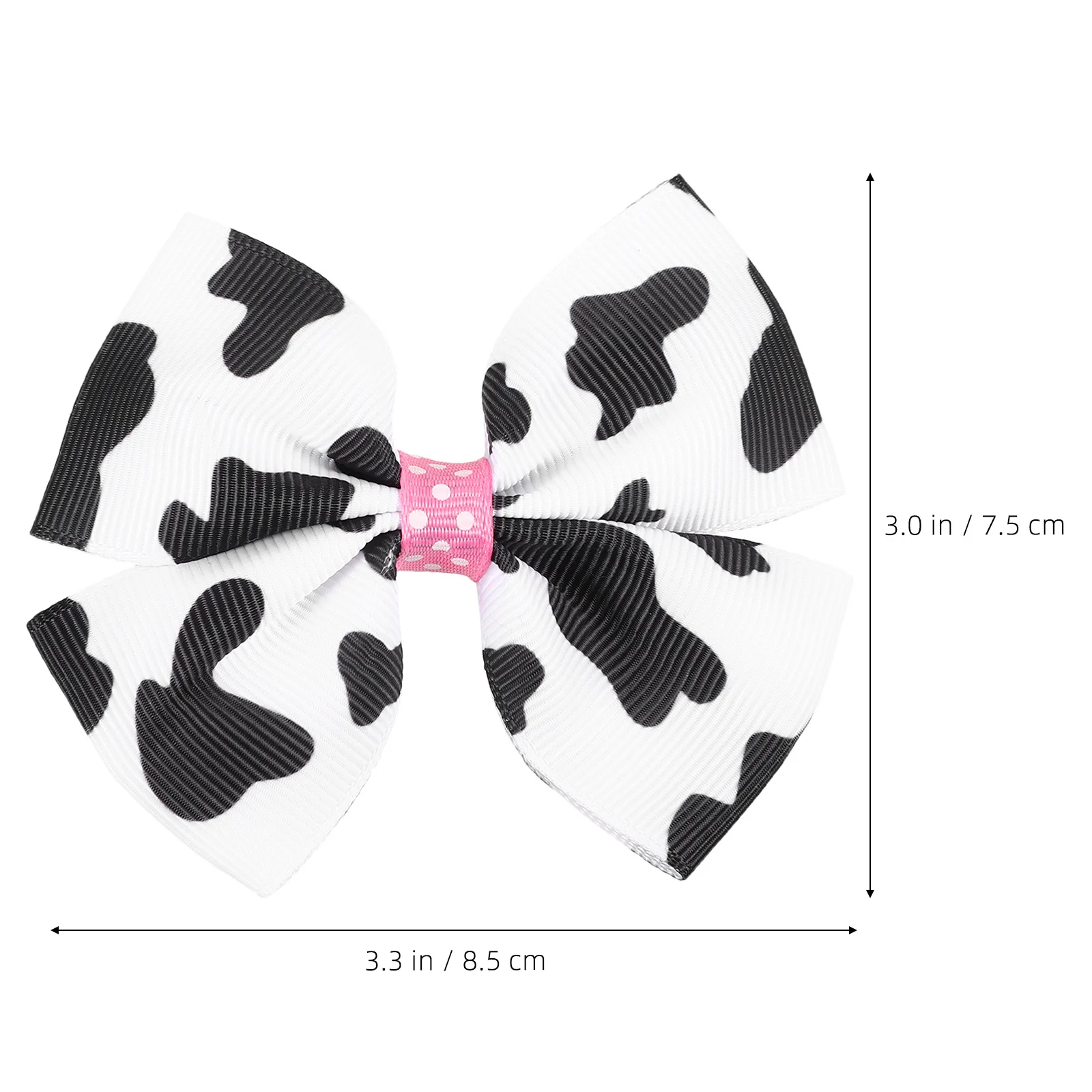 

2Pcs Cow Print Fabric Bow Hair Clips Cute Cartoon Bowknot Hairpins Girls Hair Barrettes Accessories Cow Prints Bow Hairpin