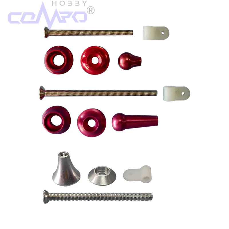 2Sets Adjustable Servo Arms without Bearing Assembly with Nylon Arms &Clevis For F3A Fixed Wing RC Aircraft Model Plane Replace 2