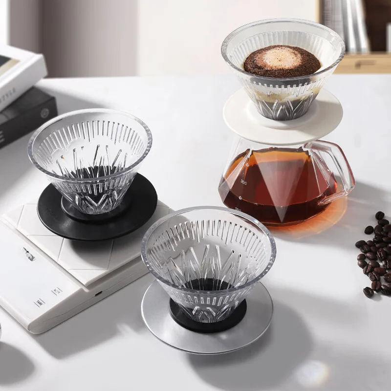 YRP Coffee Filters Dripper Pour Over V01 V02 Coffee Maker Conical Coffee Tea Filter Cup Hand Drip Reusable Filter Tools