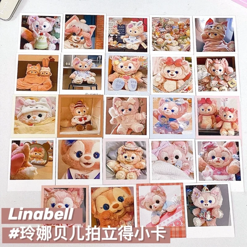 

24 шт. карточки Disney Linabell, милые мультяшные карточки с Винни-Пухом для моментальной камеры, для студенческого дневника, декора рабочего стола, подарки для девочек