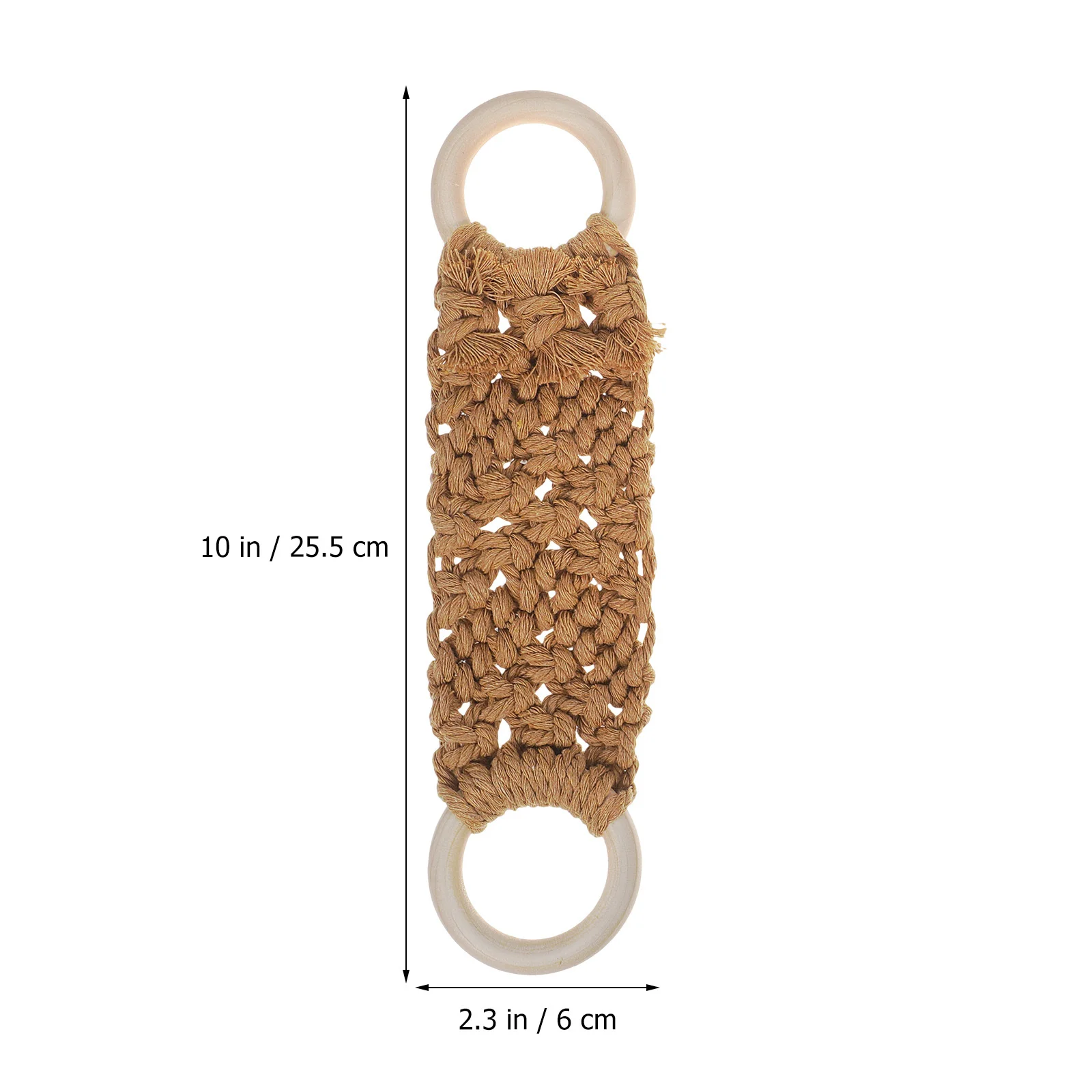 3 pcs Nordic Style Macrame Towel Loops Hand-Woven Wood Cotton Holder For Bathroom Kitchen Dish Towels Boho Wall Hanger Space