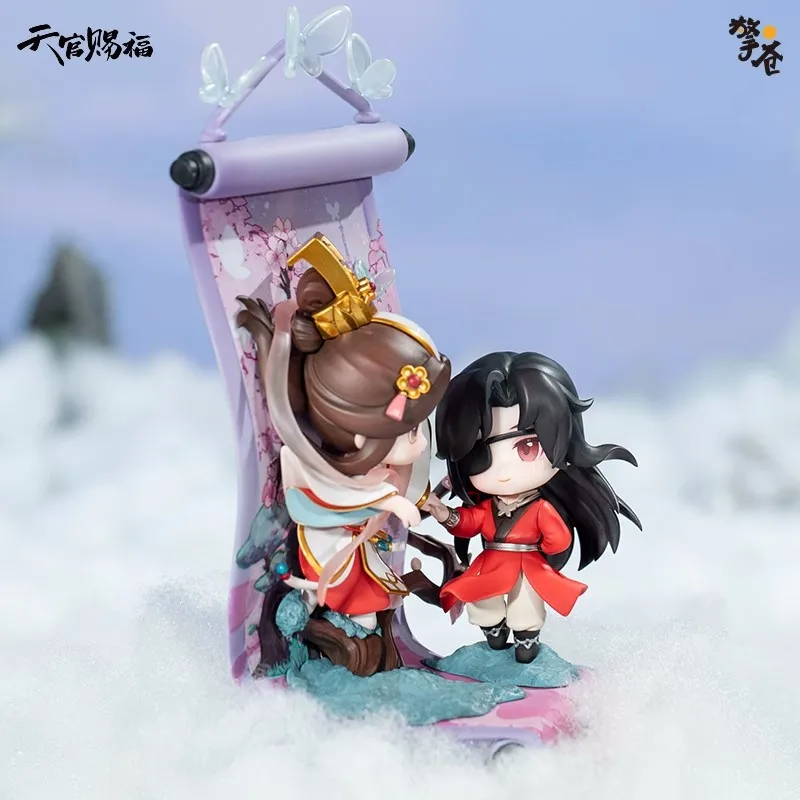 Genuine Xie Lian Hua Cheng Heaven Official's Blessing Anime Action Figurine Saburo Celestial Music Floating Painting Model Toys