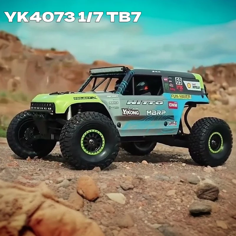 

YK4073 1/7 RC автомобиль с дистанционным управлением TB7 пустынная модель с короткой картой электрический полный привод подарок на день рождения для мальчиков внедорожник