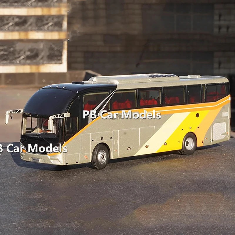 1: 42 Original Suzhou Jinlong Haige Bus Traveler Car Model Bus Bus Bus Alloy Model Light