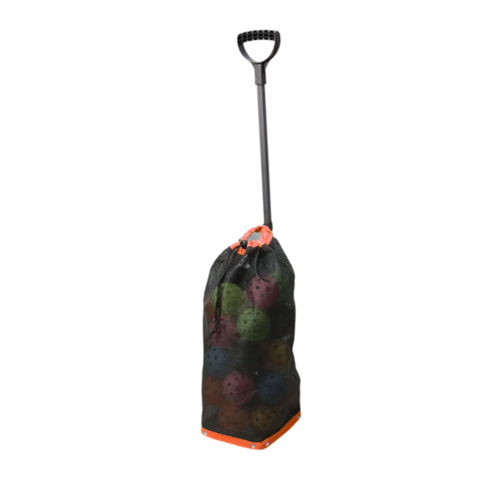 Multifunctional Pickleball Ball Collector Adjustable Handle Basket Gatherer for Court Ball Picker and Outdoor Activities