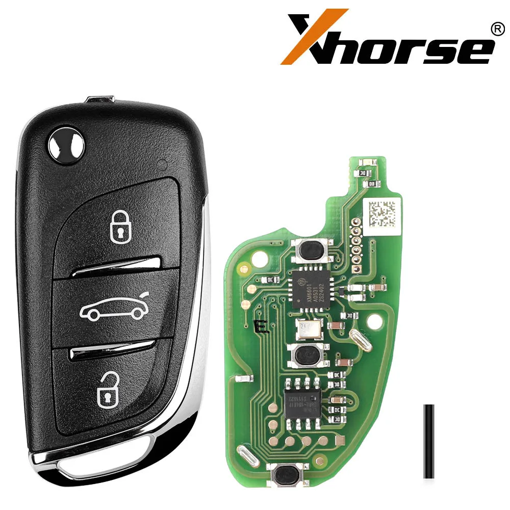 XHORSE XKDS00EN سلك مفتاح بعيد ل V-W DS نوع 3 أزرار 5 قطعة/الوحدة