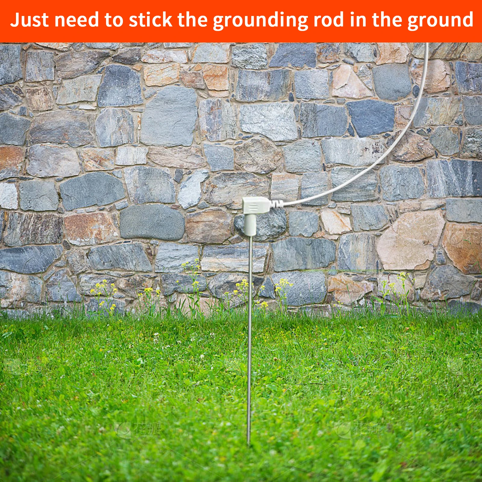 Заземляющий стержень с заземляющей проволокой 40 футов/12 м. Заземленные сварочные стержни. Продукты для помещений. Соединение к листов. Подушечки. Одеяла. Наволочка.