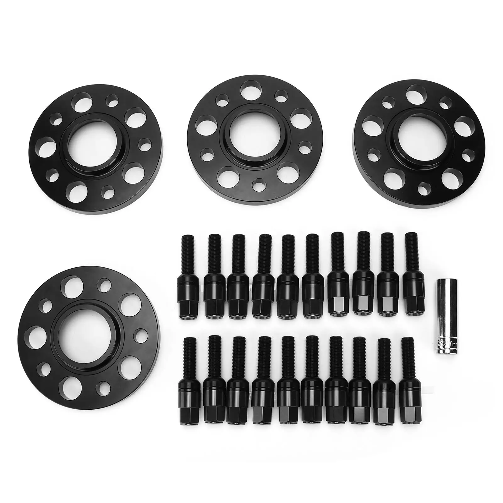 4PCS Wheel Spacer Kit 15mm M14x1.5 Bolt Pattern-5x112mm Replacement for Audi allroad 2013-2020