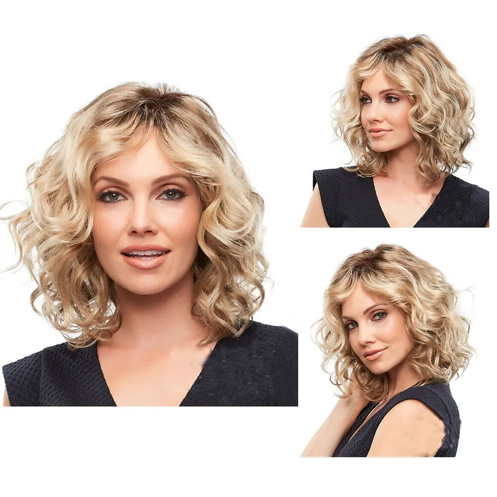 Woman Long Curly Hair In Pear Flower Short Hair