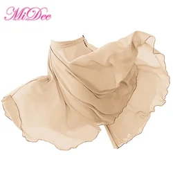 MiDee Dance Skirt Girls Women Lace-up Modern Ballet Wraps Training Dance Wear Half-Skirt Basic Lyrical Contemporary Performance
