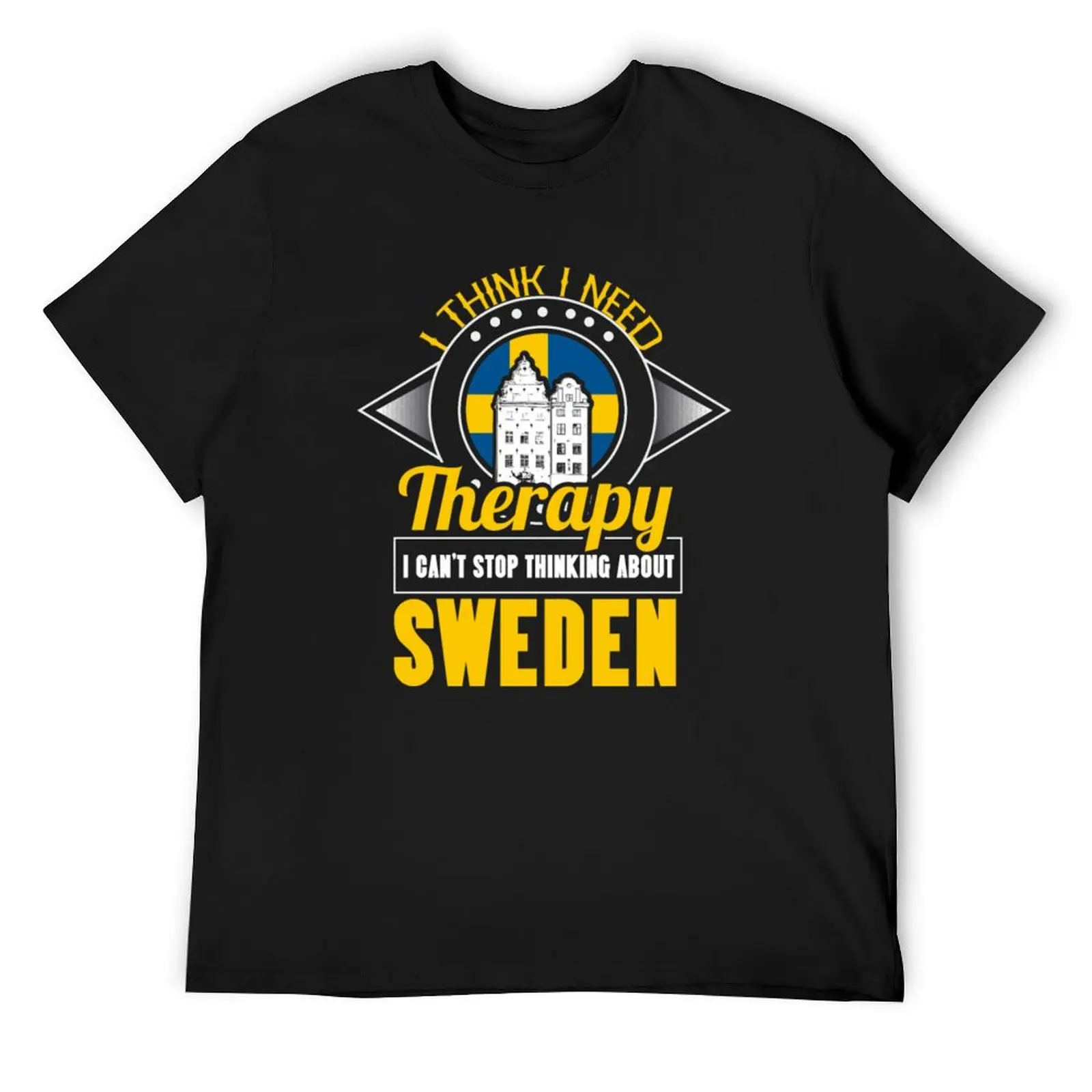 Sweden Stockholm Europe Therapy T-Shirt korean fashion street wear vintage clothes fruit of the loom mens t shirts