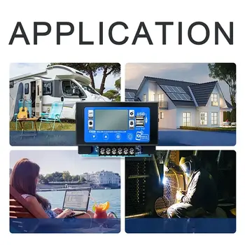 12V/24V 30A60A LCD velký digitální displej Bluetooth Wifi solární regulátor nabíjení Vestavěný MPPT regulátor pro ukládání energie 10 nejlepší prodej mppt wifi - №6