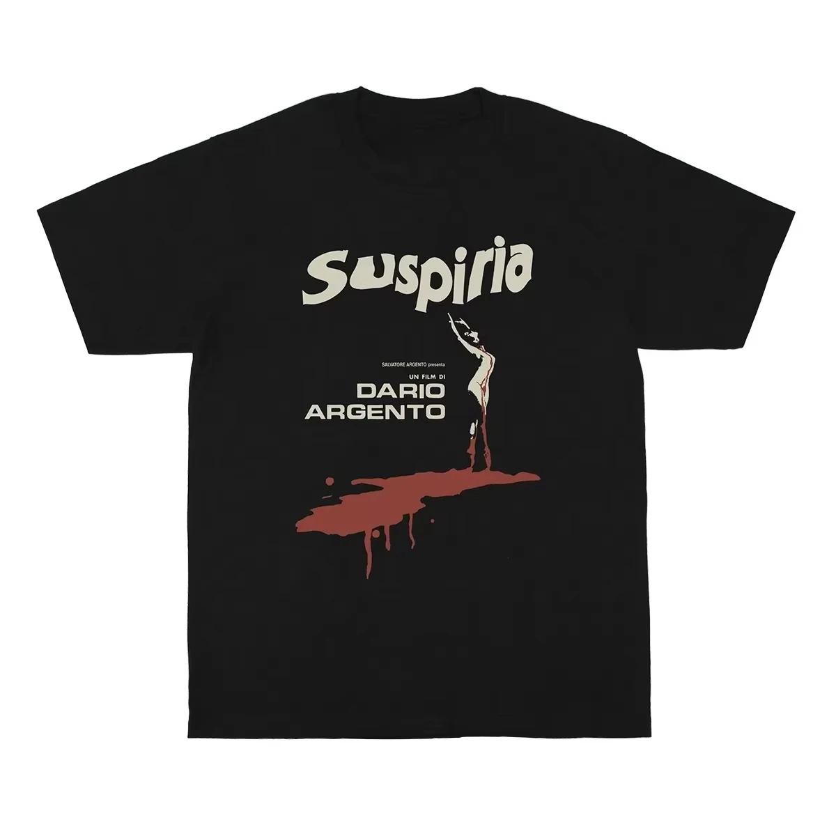 Suspiria Dario Argento T Shirt Unisex Men Women Cotton Graphic Printed Short Sleeve Round Neck Black Giallo Horror Tee Hot Sale