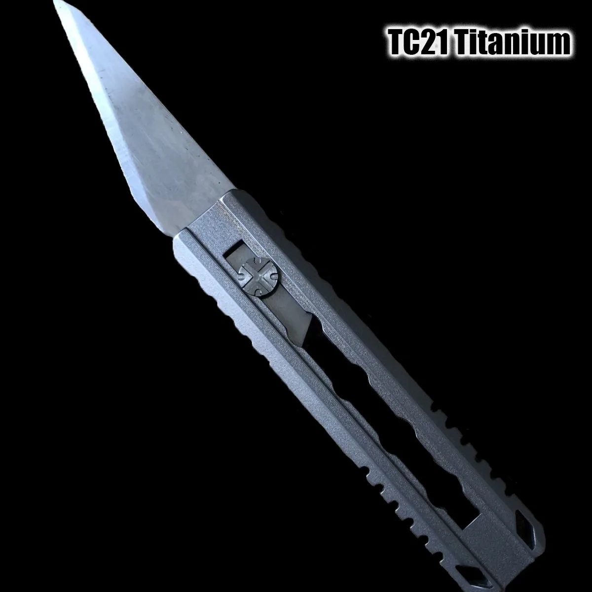 

TC21 Titanium Handle Utility Knife Multi-function Paper Cutter Broken Window Escape Knife Outdoor Camping Hunting EDC Tool