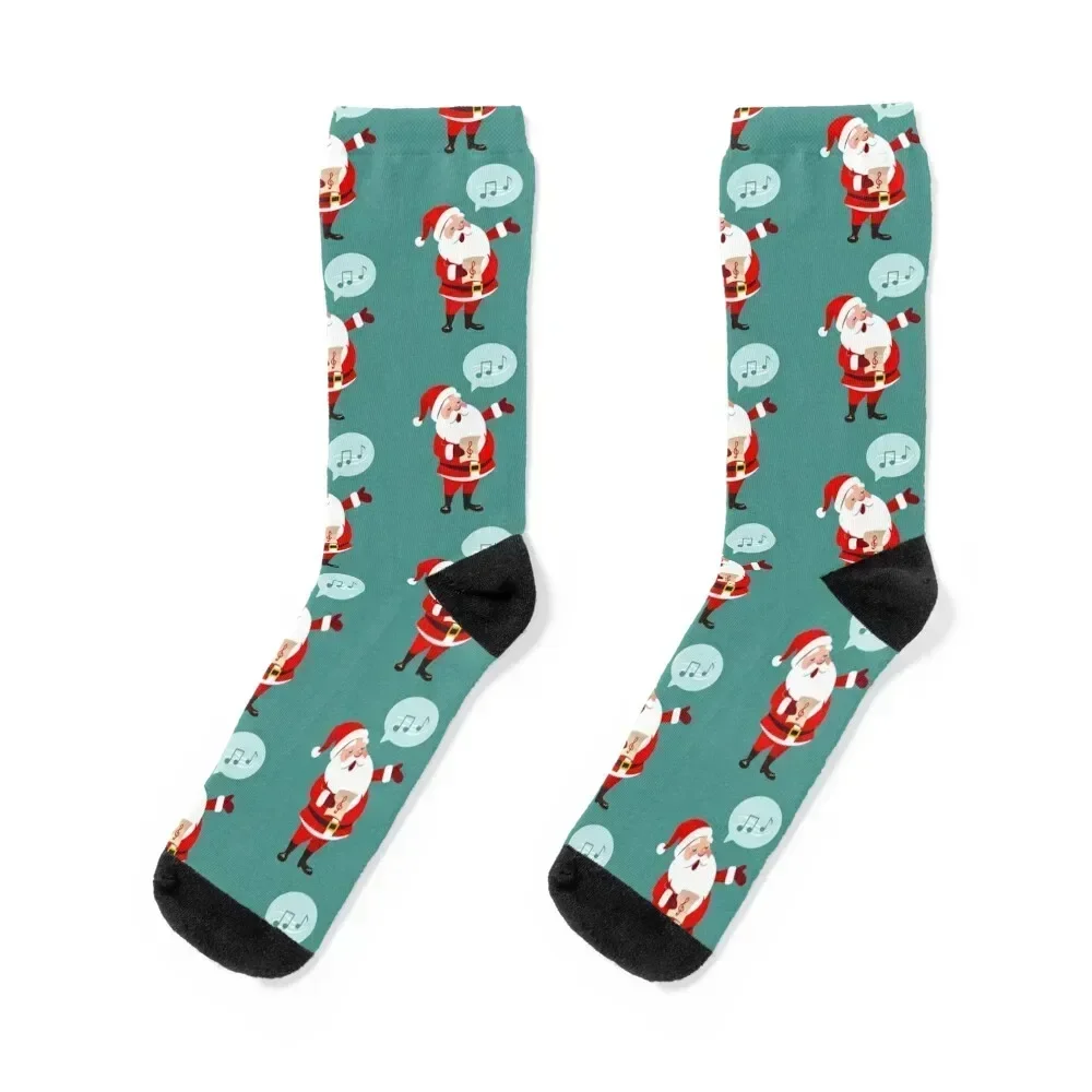 

Musical Santa Socks man tennis with print happy Socks For Women Men's christmass gift compression Running Socks For Men Women's