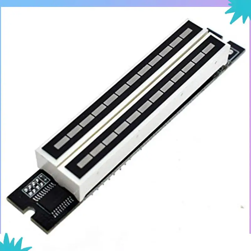 ABZW 2X 미니 듀얼 12 레벨 표시기 VU 미터 스테레오 증폭기 보드 AGC 모드, DIY 키트가있는 조정 가능한 광속 보드