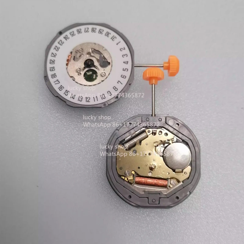 1M12 Three-pin Quartz Electronic Movement, Double Calendar, Accessories