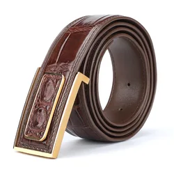 2025 men high quality genuine leather belt designer belts men Crocodile skin fashion Strap male for man PA001