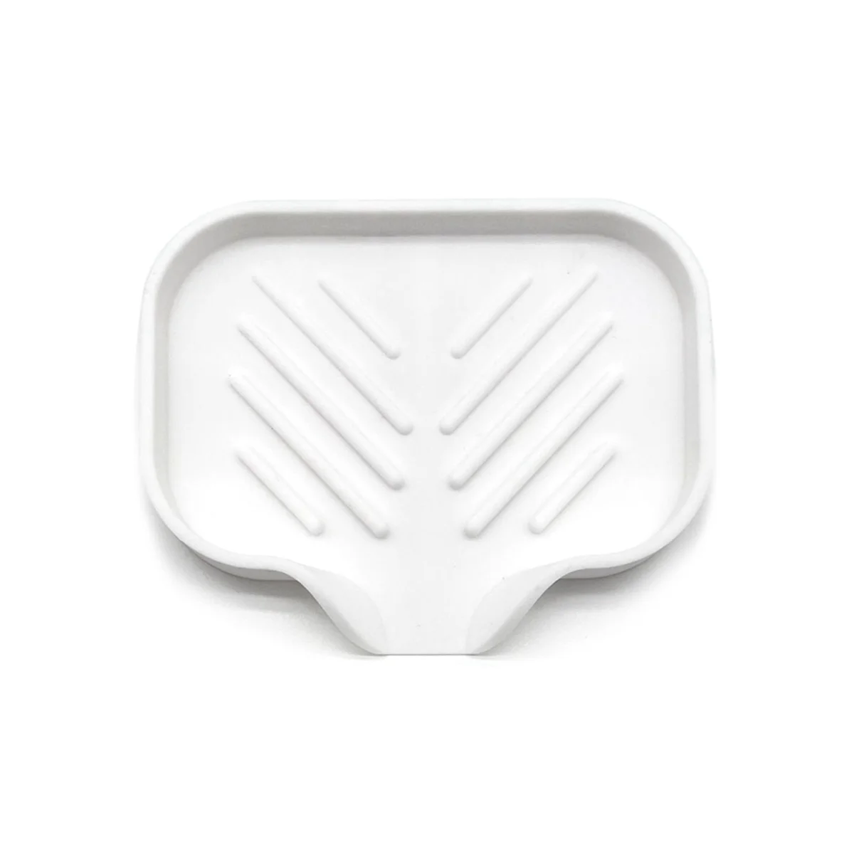 Trending Now Self Draining Soap Bar Holder Silicone Kitchen Sink Soap Dish Tray Counter Organizer S White