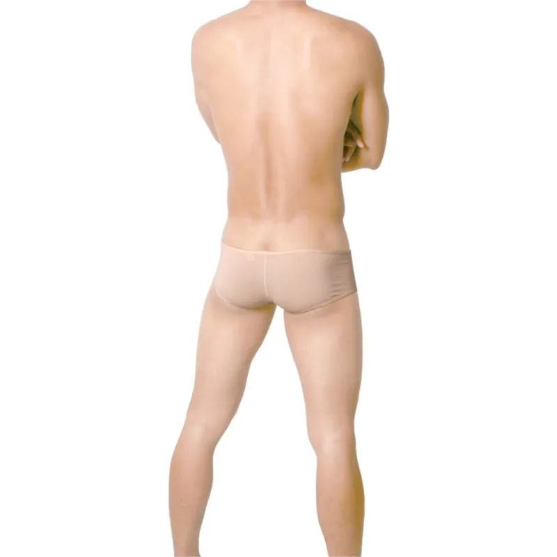 Sexy Men's Big Bulge Pouch Underwear With Scrotal Bag Men Boxer Shorts Comfortable U Convex Male Underpants Low Rise Trendy Pink